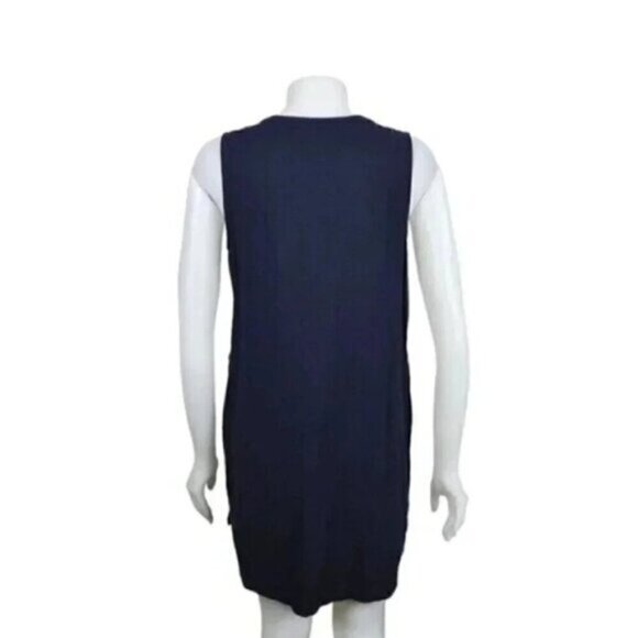 Lole Linen Blend Shirt Dress Sleeveless Mini Blue Size Medium - Picture 4 of 9